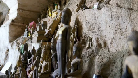 LAOS 07 Pak Ou Cave Stock Footage 129398384