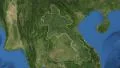 Laos. 3d earth in space - zoom in on Laos contoured on green 4k 4k or 4k+ Resolution