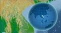 Laos and Globe. Bumps shaded 4k or 4k+ Resolution