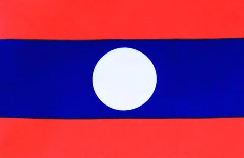 Laos Flag Stock Illustration