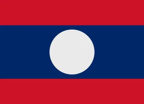 Laos flag Stock Illustration