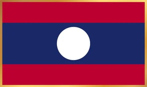 Laos Flag Illustration Stock Illustration