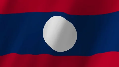 Laos flag waving animation Stock Footage 220388701