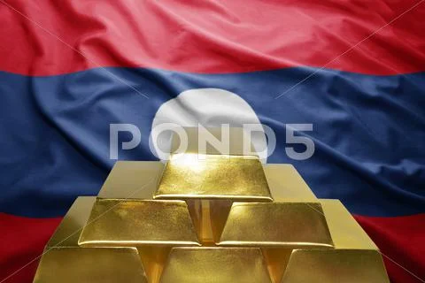 Laos gold reserves Stock Photos