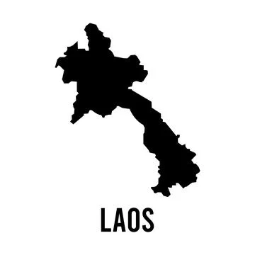 Laos map icon vector template Stock Illustration
