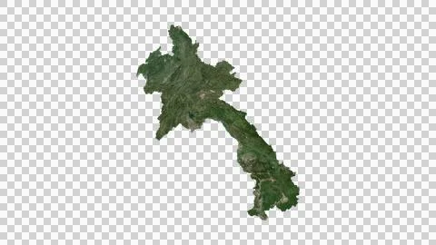 Laos Map Stock Illustration