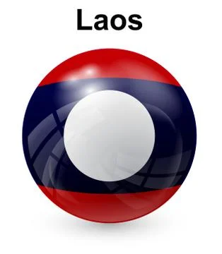 Laos official state flag Stock Illustration