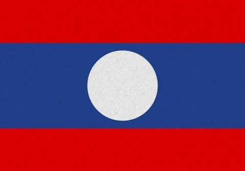 Laos paper flag Stock Illustration