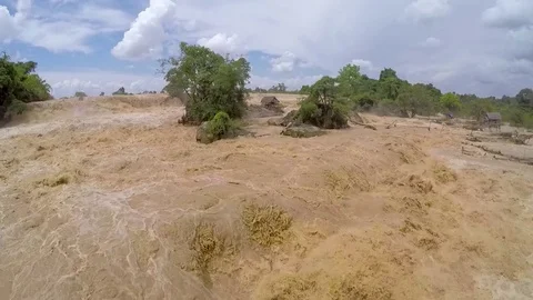 Laos Siphandon Li Phi 스톡 동영상 80986701