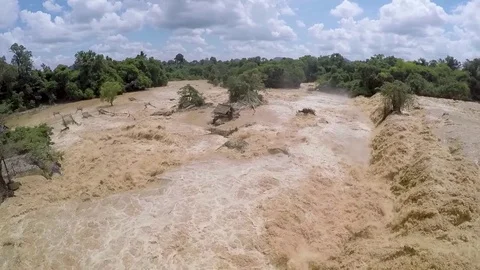 Laos Siphandon Li Phi 스톡 동영상 80986732