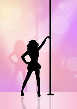 Lap dance Stock Illustration