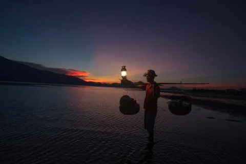 Lap An lagoon 库存照片