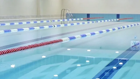 Lap pool with marked lanes Stock Footage 73122158