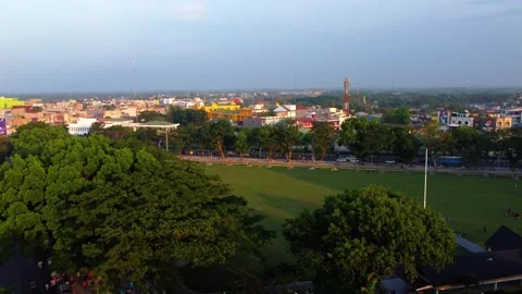 Lapangan Merdeka Binjai in the Evening – 6 June 2023 Video stock 311904387