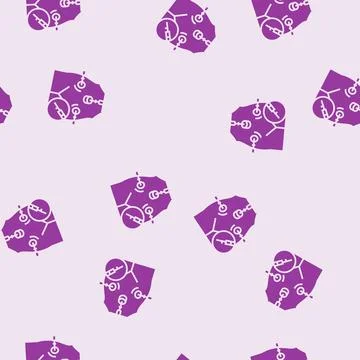 Laparoscopic surgery glyph seamless pattern Stock Illustration