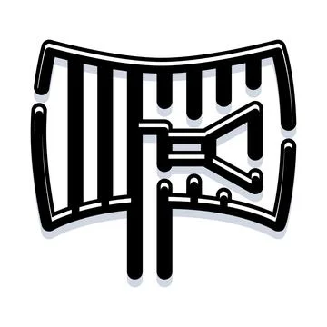 Laparoscopic surgery instrument entering human abdominal cavity Stock Illustration