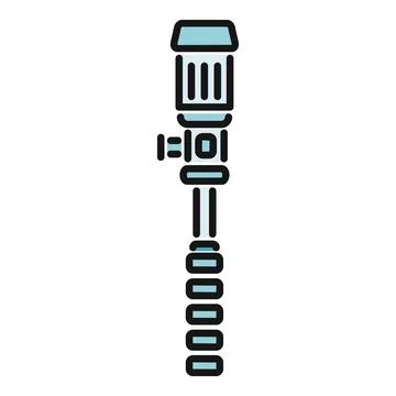 Laparoscopic surgical trochar instrument vector illustration Stock Illustration
