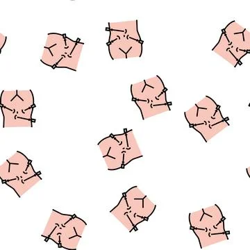 Laparoscopy bariatric vector seamless pattern Ilustración de archivo