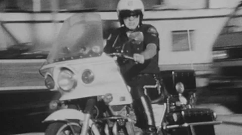 LAPD Motor Officer 1988 Stock Video Pond5