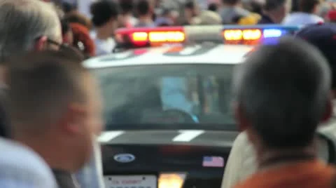 LAPD Police Car Stock Footage 12554730