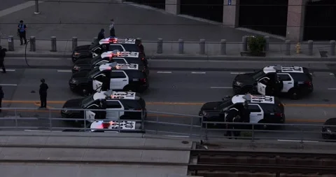 LAPD Tactial Alert Stock Footage 327691147