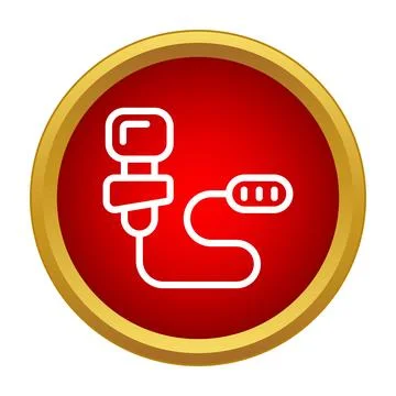 Lapel microphone icon providing clear sound recording Stock-Illustration