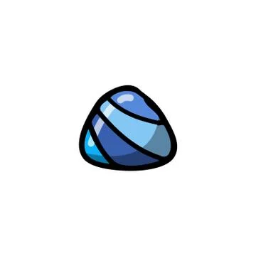Lapis lazuli doodle icon, vector illustration Stock Illustration