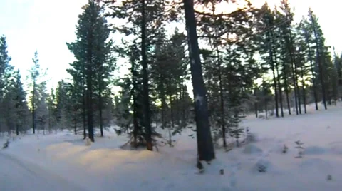 Lapland drive 3 Stock Footage 37207450