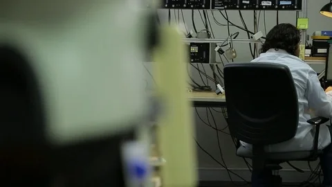 Laporatory electronics Stock Footage 77048239