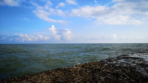 Lapping waves Stock Footage 109334896