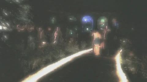 Lapse people at disco Stock Footage 35905753