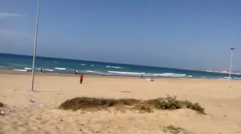 Lapstime in beach Stock Footage 131970230