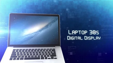 Laptop 30s Digital Display - After Effects Template Stock After Effects