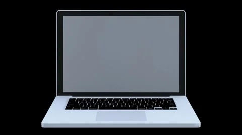 Laptop 3D animation Stock Footage 7764316