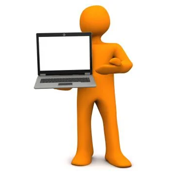 Laptop advice Stock Illustration
