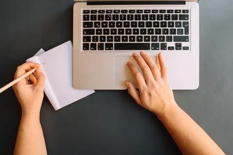 Laptop and notebook Stock Photos