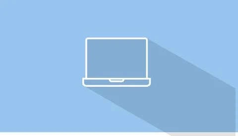 Laptop background. Illustrazione stock