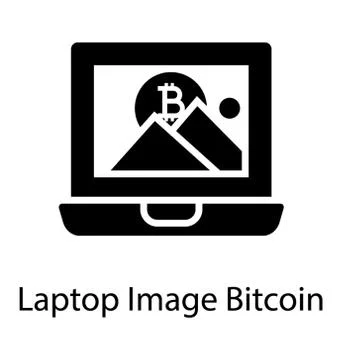 Laptop Bitcoin Interface Stock Illustration