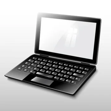Laptop black.Vector Stock Illustration
