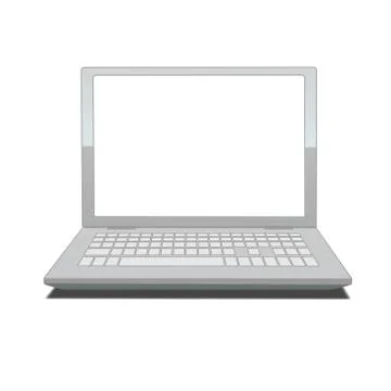 Laptop with blank screen Stock-Illustration