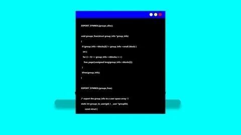 Laptop with blue screen programing code on cyan background Stockillustratie