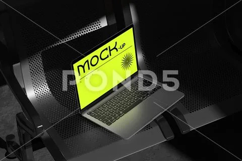 Laptop Branding Display Mockup PSD Template