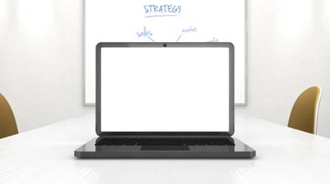 Laptop business presentation Stock Footage 36931064