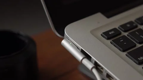 Laptop charger Stock Footage 219412846