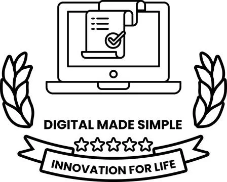 A laptop with a check mark on it Stock Illustration