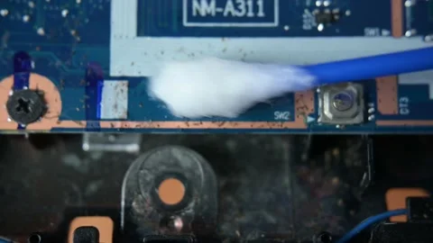 Laptop cleaning Stock Footage 187777505