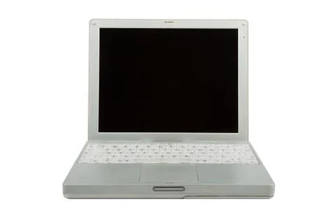 Laptop with clipping path Stock Photos