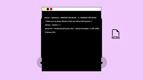 Laptop with code animated on screen concept for web development programming.. Vidéo 261949516