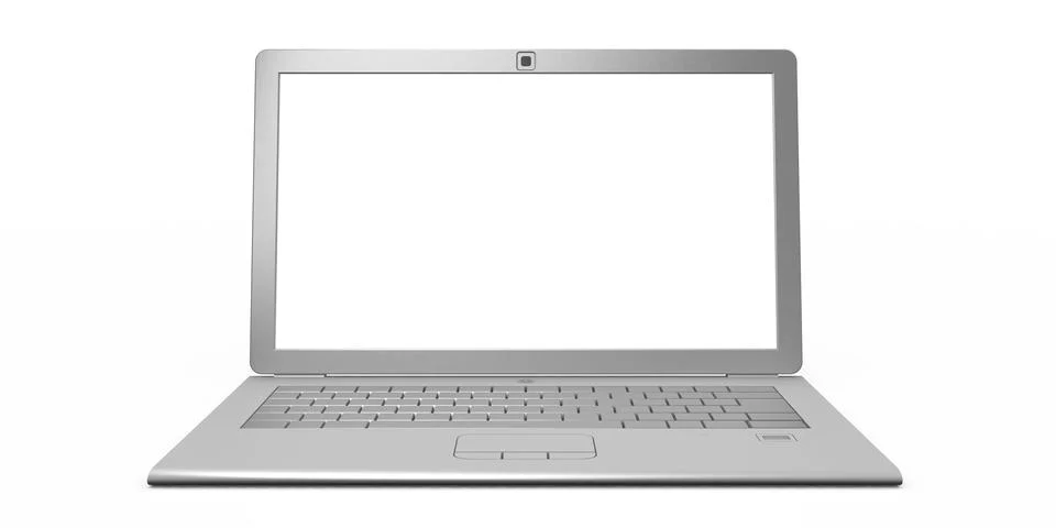 Laptop computer 3d rendering Stock Illustration