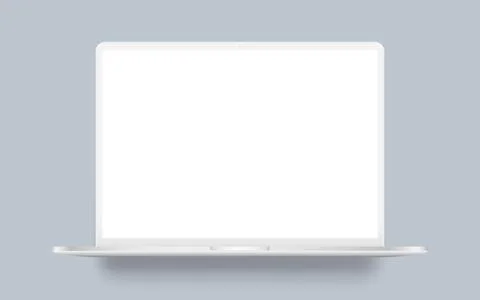 Laptop computer clay mockup 스톡 일러스트